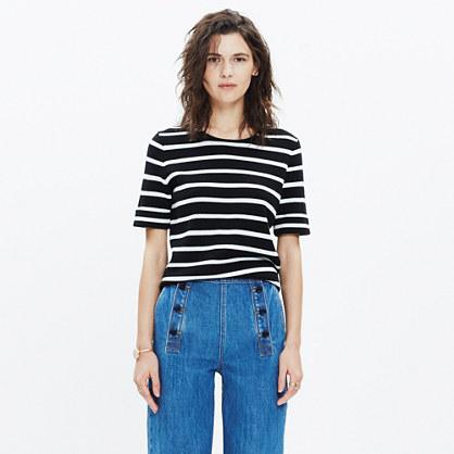Madewell Striped Short-sleeve Sweater