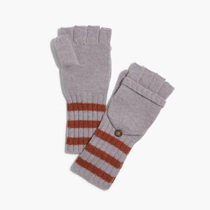 Madewell Striped Convertible Gloves
