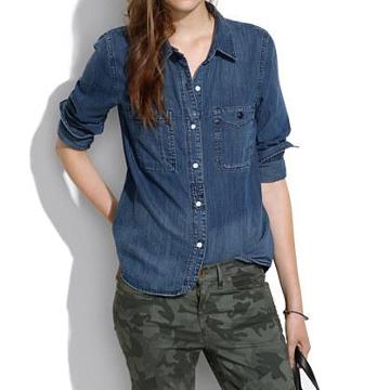 Madewell Denim Boyshirt In Campground Wash