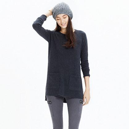 Madewell Cashmere Side-slit Pocket Sweater