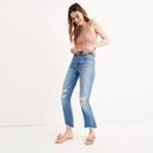 Madewell Cali Demi-boot Jeans In Bronson Wash: Button-front Edition