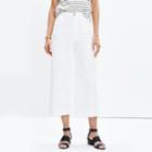 Madewell Wide-leg Crop Jeans In White