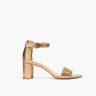 Madewell The Lainy Sandal In Metallic