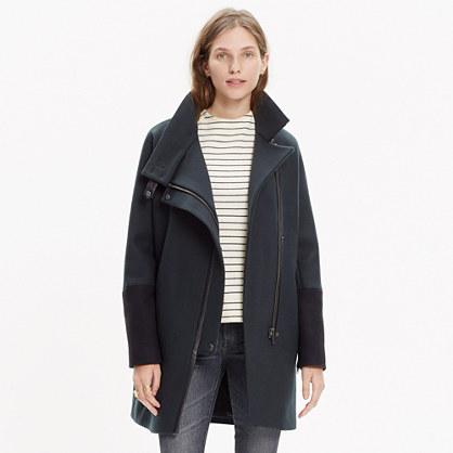 Madewell City Grid Coat In Colorblock