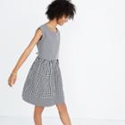 Madewell Tie-back Mini Dress In Gingham-play