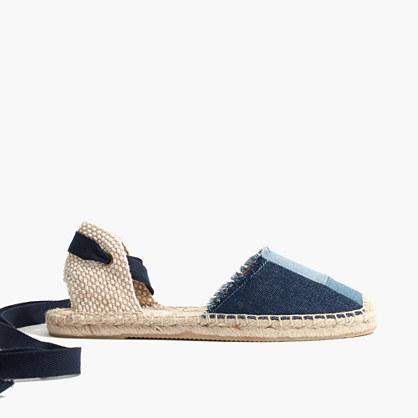 Madewell Soludos® Espadrille Sandals In Patchwork Denim