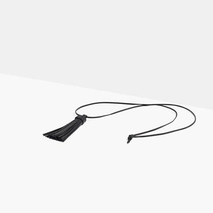 Madewell Leather Tassel Necklace
