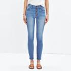 Madewell 9 High-rise Skinny Crop Jeans: Button-through Edition