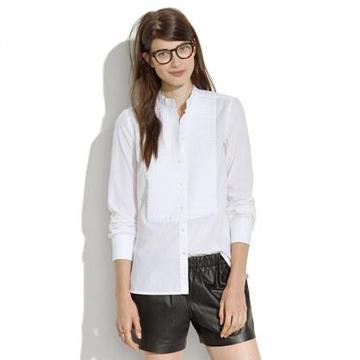 Madewell Collarless Tux Shirt