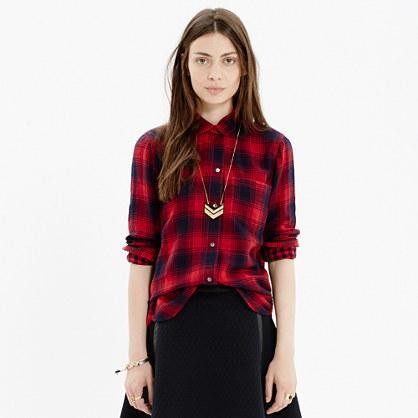 Madewell Ex-boyfriend Shirt In Albion Plaid