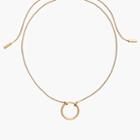 Madewell Adjustable Ring Choker Necklace