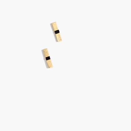 Madewell Onyx Bar Stud Earrings