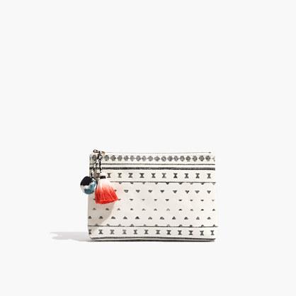 Madewell Small Pom-pom Zip Pouch