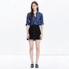 Madewell Madewell X Daryl K&reg; Suede Snap-front Skirt