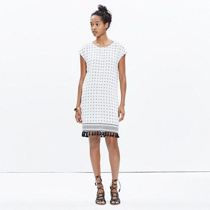 Madewell Scatterblock Tassel Dress