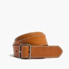 Madewell Leather Contrast-stitched Belt