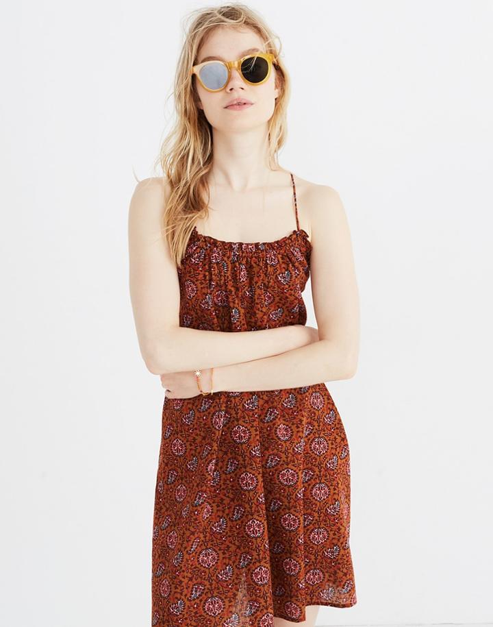 Madewell Tulum Cover-up Dress In Warm Paisley