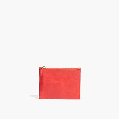 Madewell The Leather Pouch Wallet In Thai Chili