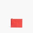Madewell The Leather Pouch Wallet In Thai Chili