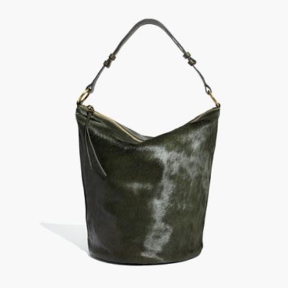 Madewell The Lisbon O-ring Bucket Bag In Calf Hair