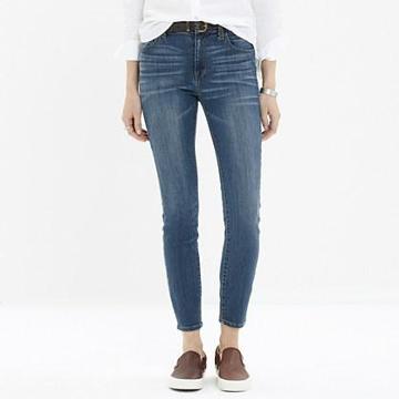 Madewell High Riser Skinny Skinny Jeans In Atlantic