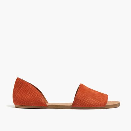 Madewell The Thea Sandal In Embossed Leather