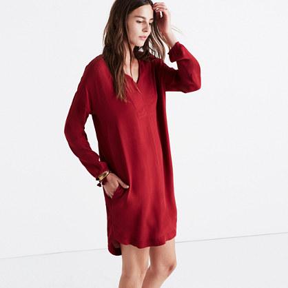 Madewell Du Jour Three-quarter Sleeve Tunic Dress