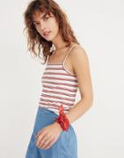 Madewell Square-neck Tank Top In Akiva Stripe