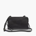 Madewell The Twin-pouch Crossbody Bag In True Black