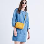 Madewell Denim Raw-edge Boatneck Dress
