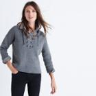 Madewell Lace-up Pullover Sweater