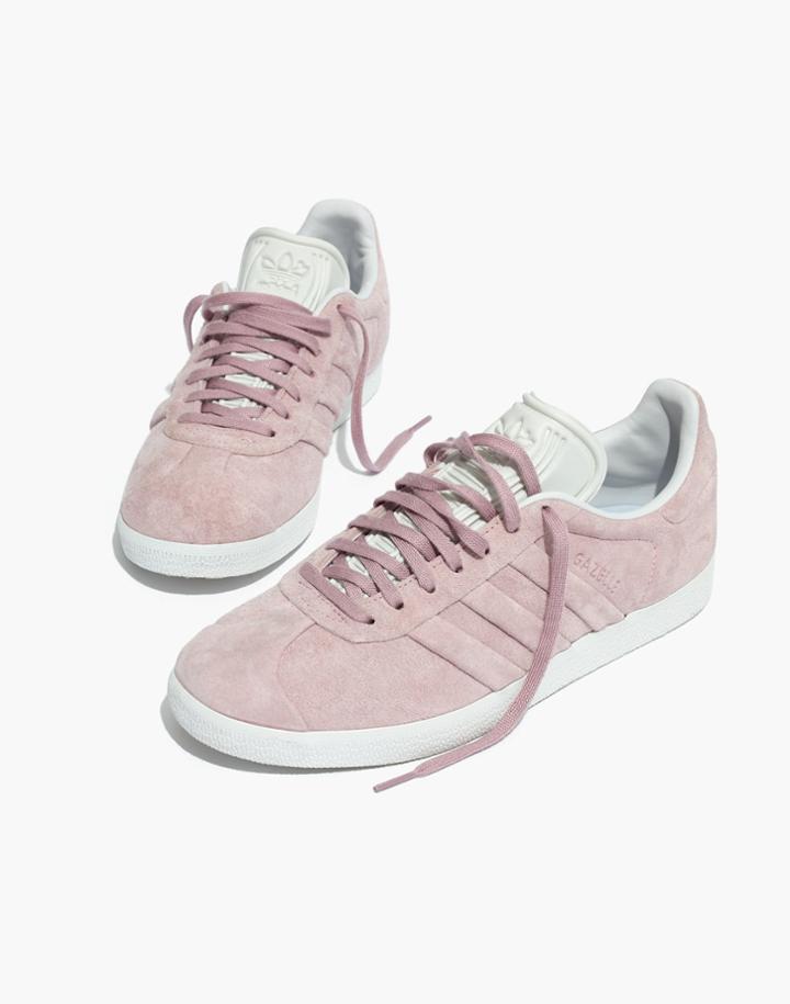 Madewell Adidas Gazelle Lace-up Sneakers In Suede