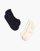 Madewell Two-pack Ribbed Heather Low Profile Socks