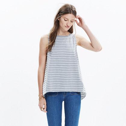 Madewell Forward-seam Tank Top In Stripe