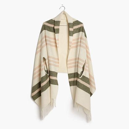 Madewell Cape Scarf In Valeria Stripe