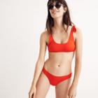 Madewell J.crew Playa Nantucket Tie-shoulder Bikini Top