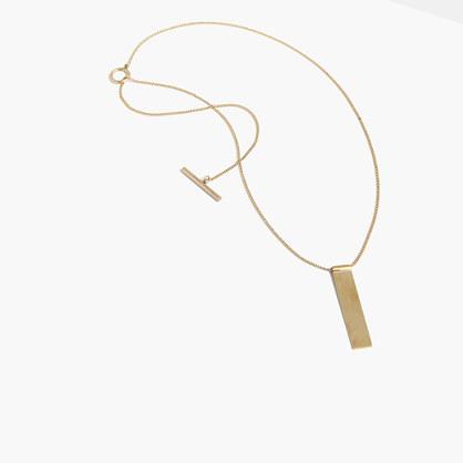 Madewell Rivet & Thread Id Pendant Necklace