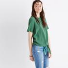 Madewell Silk Button-back Tie Tee