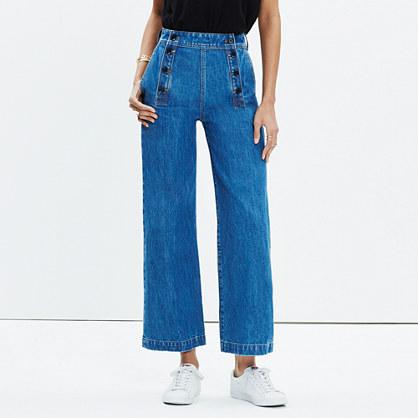 Madewell Rivet & Thread Sailor Wide-leg Crop Jeans