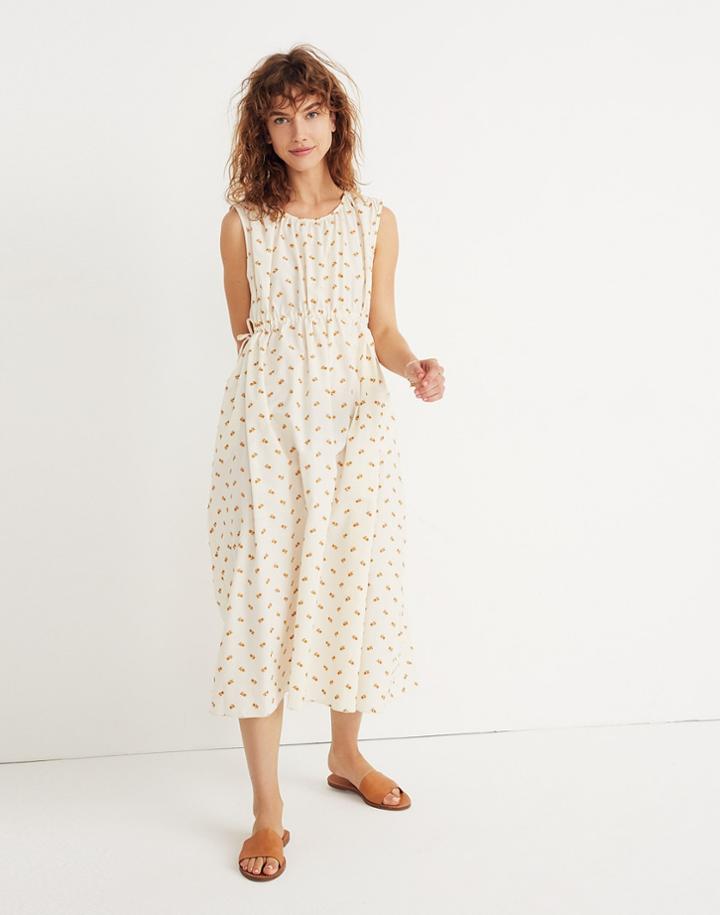 Madewell Caron Callahan Floral Goa Cutout Dress