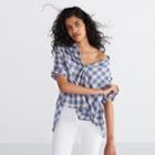 Madewell Courier Button-back Shirt In Buffalo Check