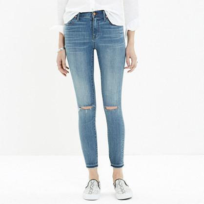 Madewell High Riser Skinny Skinny Cut-edge Jeans In Jasper