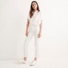 Madewell Cali Demi-boot Jeans In Pure White: Raw-hem Edition