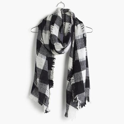 Madewell Openweave Scarf In Buffalo Check