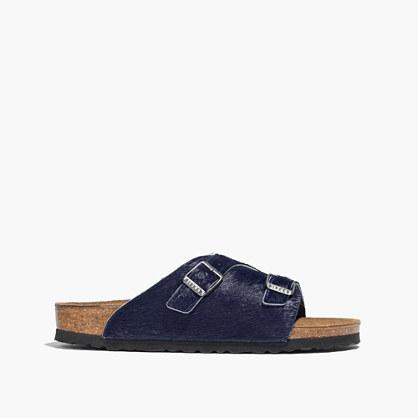 Madewell Madewell & Birkenstock® Zurich Sandals In Navy Calf Hair