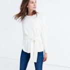 Madewell Tie-front Wrap Sweater