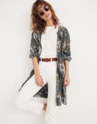 Madewell Robe Jacket In Painted Blooms