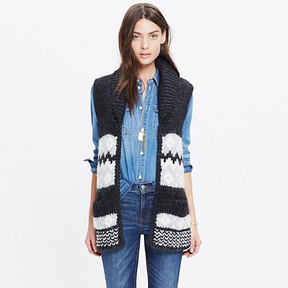 Madewell Handknit Fair Isle Sweater-vest
