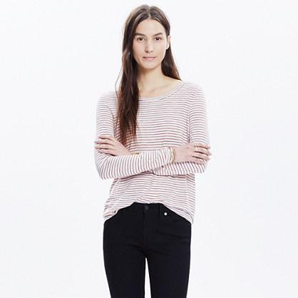 Madewell Anthem Forward-seam Tee In Stripe