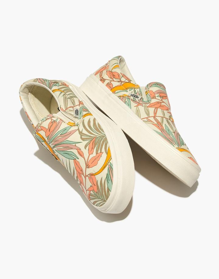 Madewell Vans Unisex Classic Slip-on Sneakers In Cali Floral